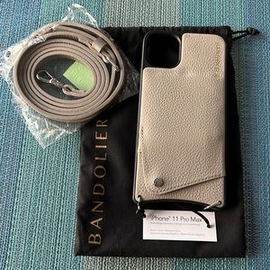 NWT Bandolier Crossbody IPhone 11 Max Pro wallet  with adjustable long strap.